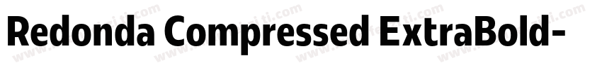 Redonda Compressed ExtraBold字体转换